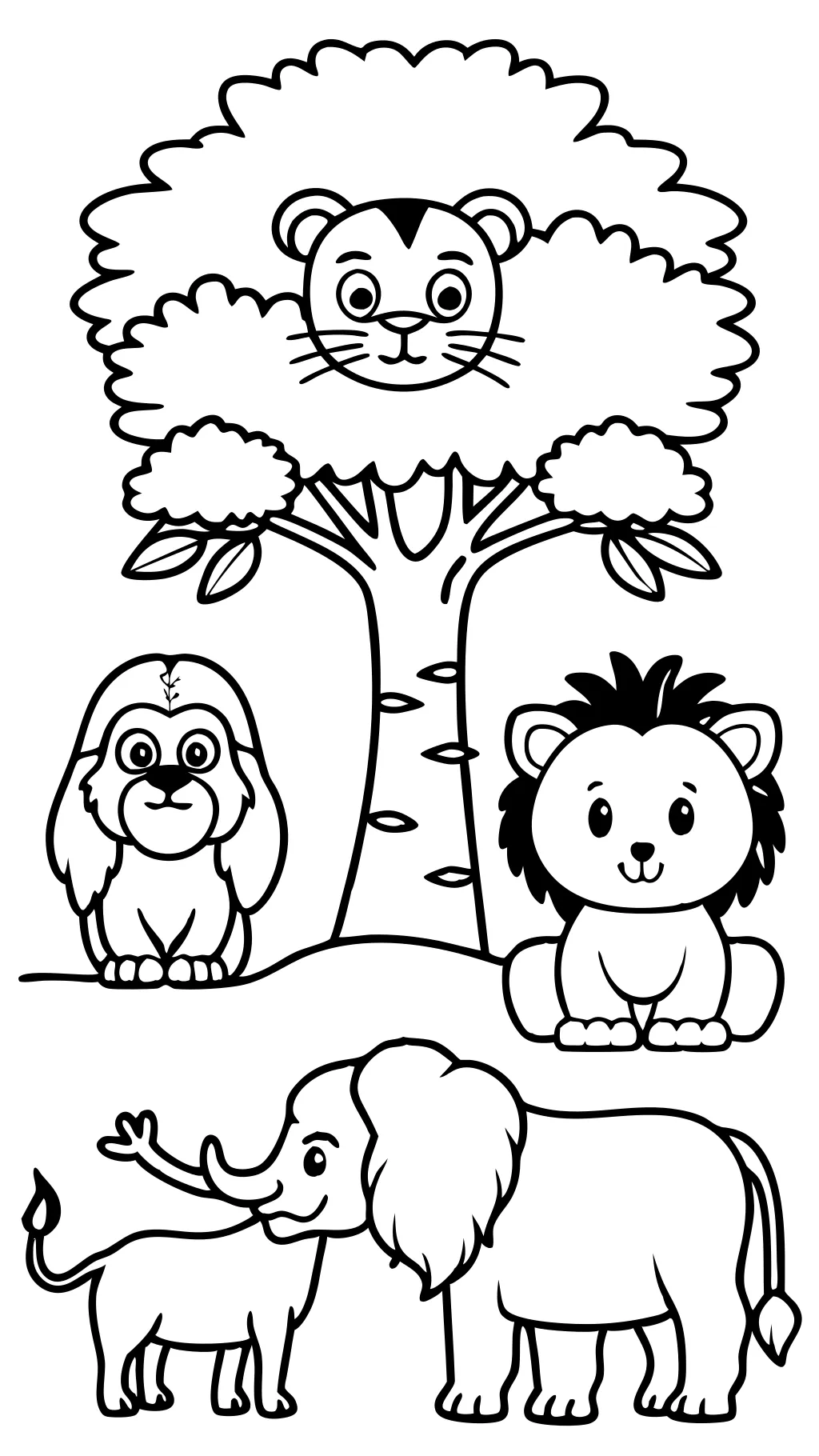 printable zoo coloring pages